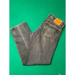 Levi's 505 Jeans Dark Wash Mens 32x32 Classic Fit Straight Cut